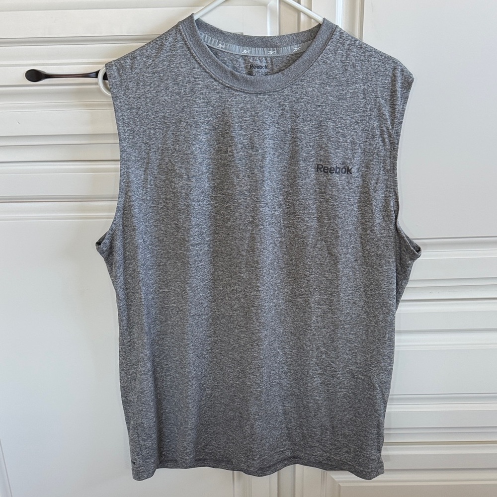 Reebok Men's Heather Gray Tank Top